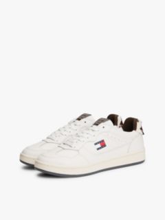 Archive Court Cow Print Leather Trainers — Brown 2