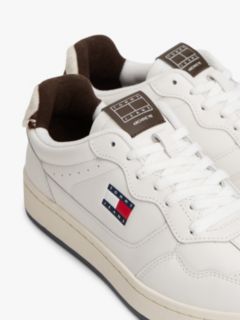 Archive Court Cow Print Leather Trainers — Brown 6
