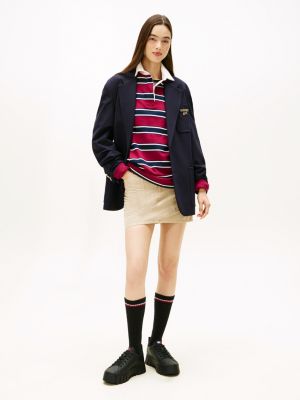 black cleat platform trainers with leather for women tommy jeans