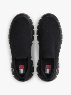 Chunky Cleat Knit Trainers — Black 3