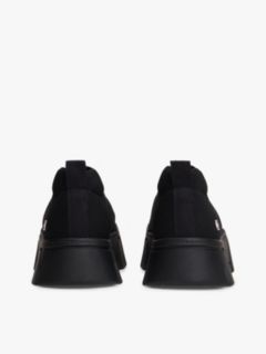 Chunky Cleat Knit Trainers — Black 4