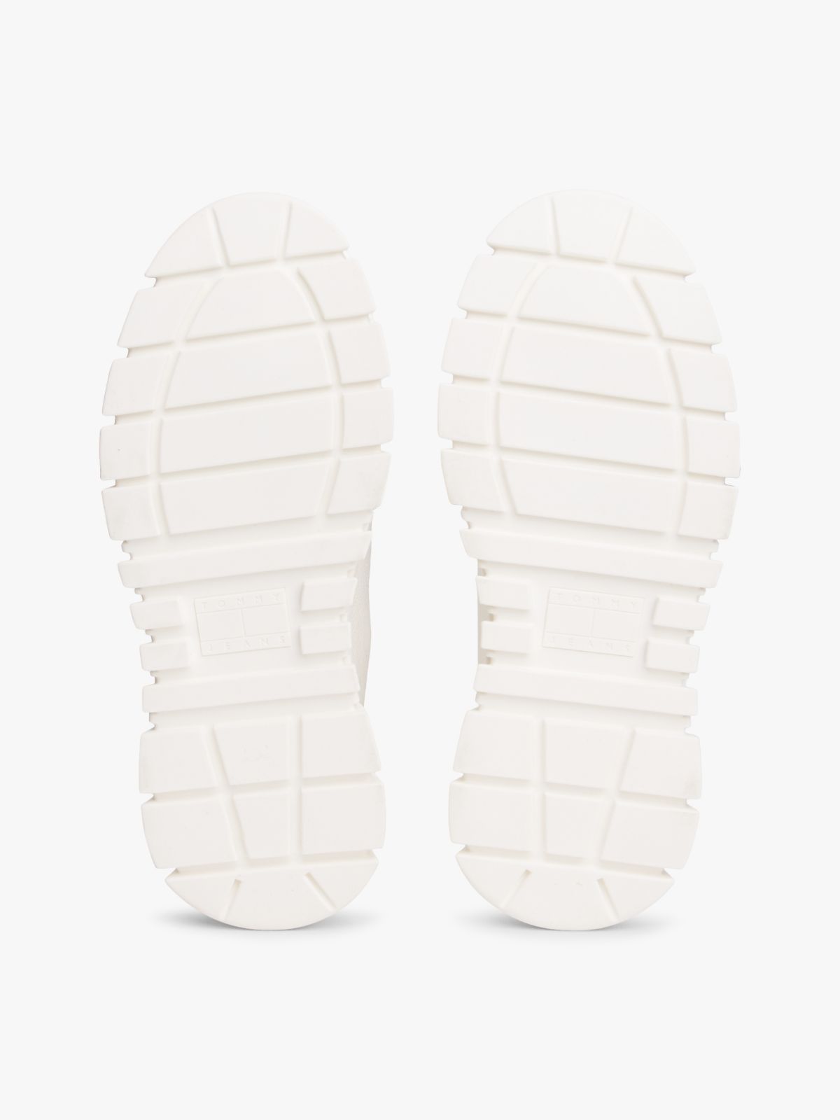 Chunky Cleat Knit Trainers — White
