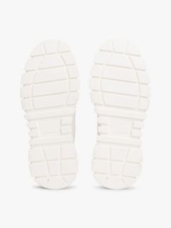Chunky Cleat Knit Trainers — White 5