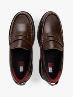 Archive Leather Chunky Cleat Loafers — Brown 3