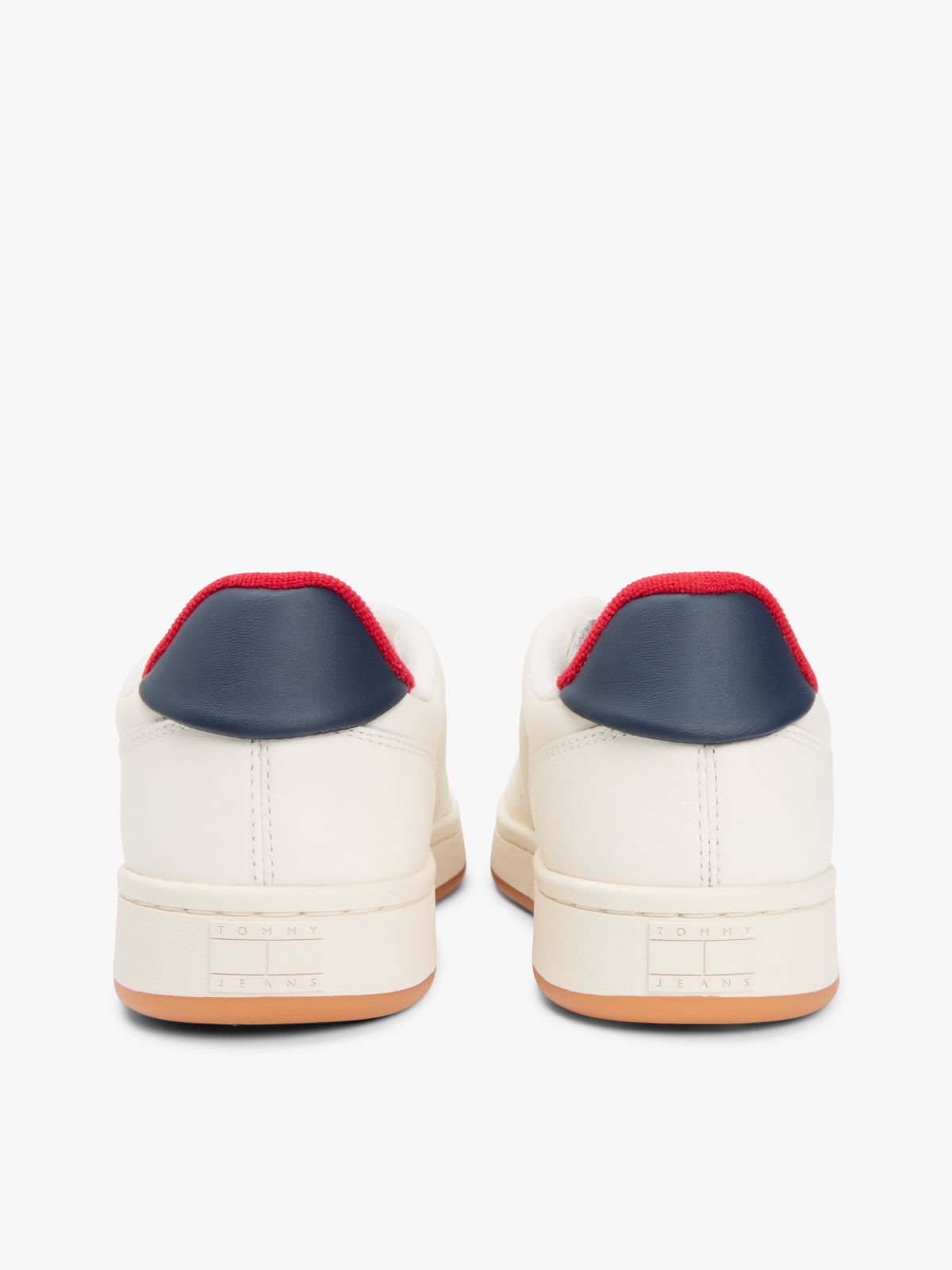 Leather Archive Court Trainers With Charms — White
