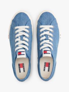 Archive Flag Stripe Washed Denim Trainers — Blue 3