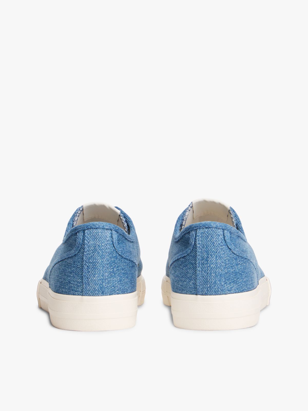Archive Flag Stripe Washed Denim Trainers — Blue