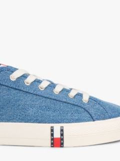 Archive Flag Stripe Washed Denim Trainers — Blue 6