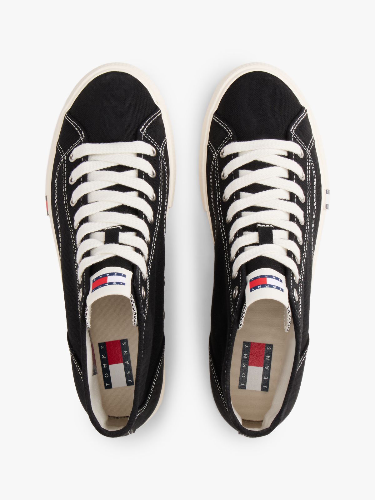 Archive Flag Stripe Mid-Top Trainers — Black