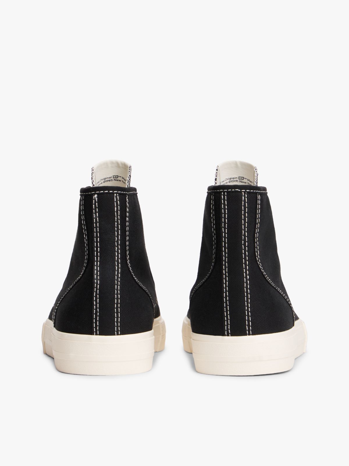 Archive Flag Stripe Mid-Top Trainers — Black