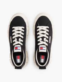 Logo Tab Platform Cleat Trainers — Black 3