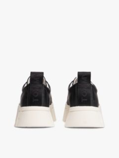 Logo Tab Platform Cleat Trainers — Black 4