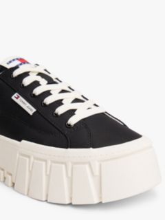 Logo Tab Platform Cleat Trainers — Black 6
