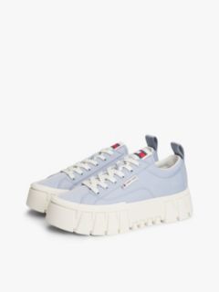 Logo Tab Platform Cleat Trainers — Blue 2