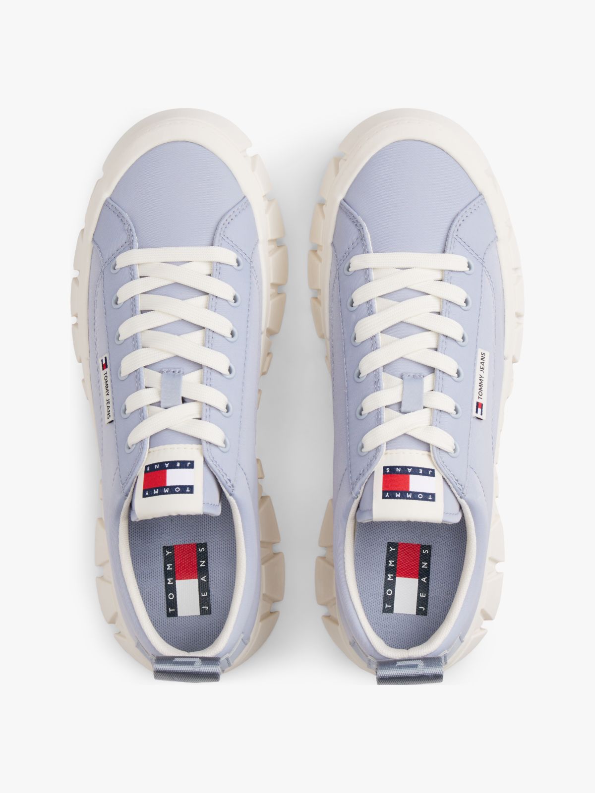 Logo Tab Platform Cleat Trainers — Blue