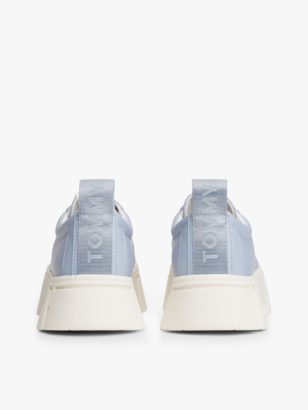Logo Tab Platform Cleat Trainers — Blue