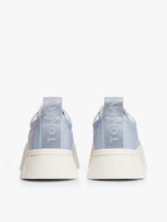 Logo Tab Platform Cleat Trainers — Blue 4