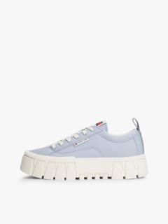 Logo Tab Platform Cleat Trainers — Blue 7