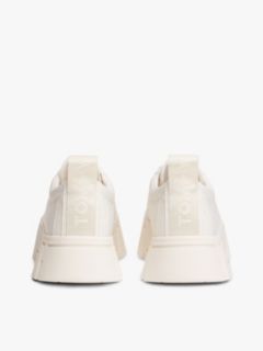 Logo Tab Platform Cleat Trainers — White 4