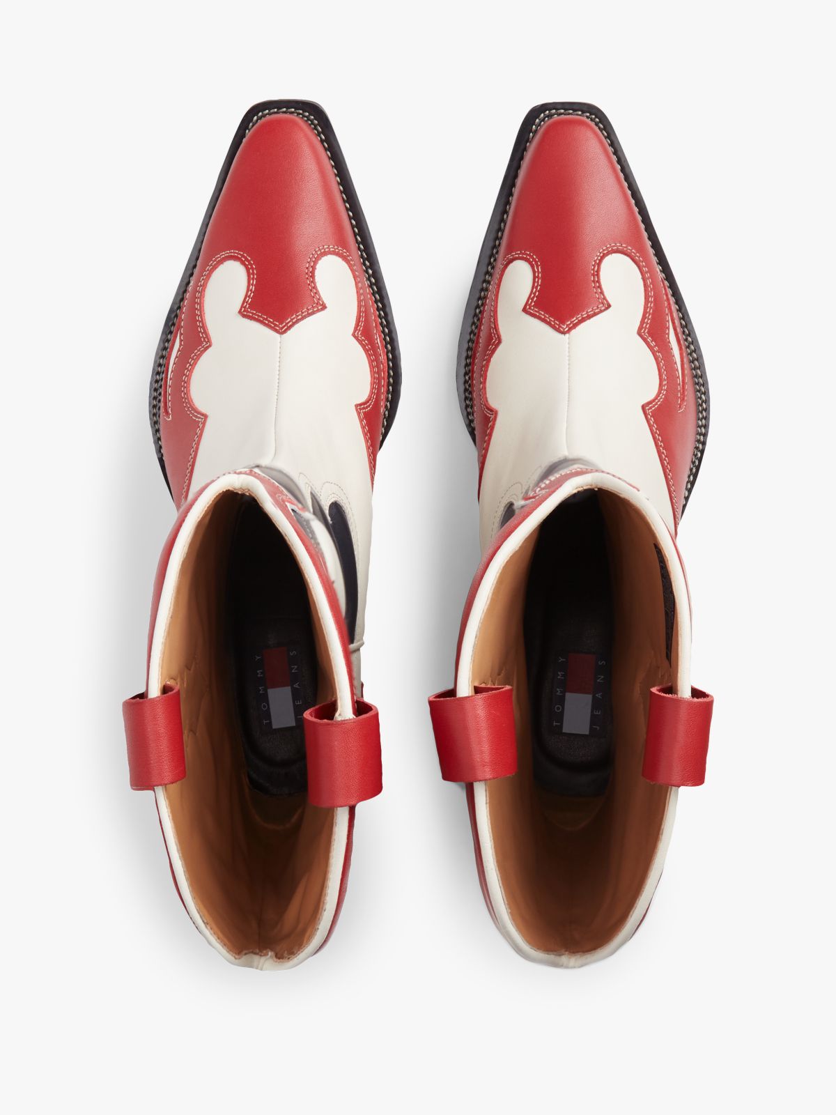 Archive Leather Cowboy Boots — Multi