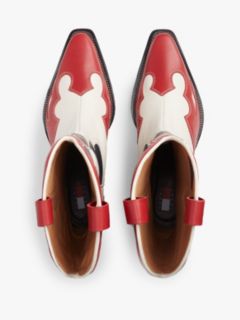 Archive Leather Cowboy Boots — Multi 3