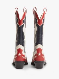 Archive Leather Cowboy Boots — Multi 4