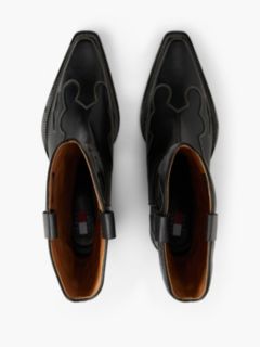 Archive Leather Cowboy Boots — Black 3