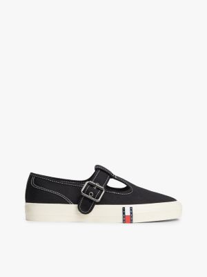 black archive mary jane buckle trainers for women tommy jeans