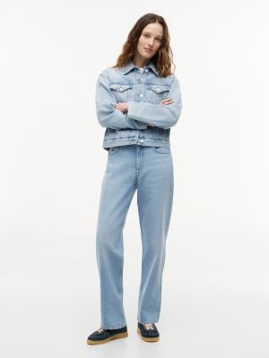 blue the greenwich suede cupsole trainers for women tommy jeans