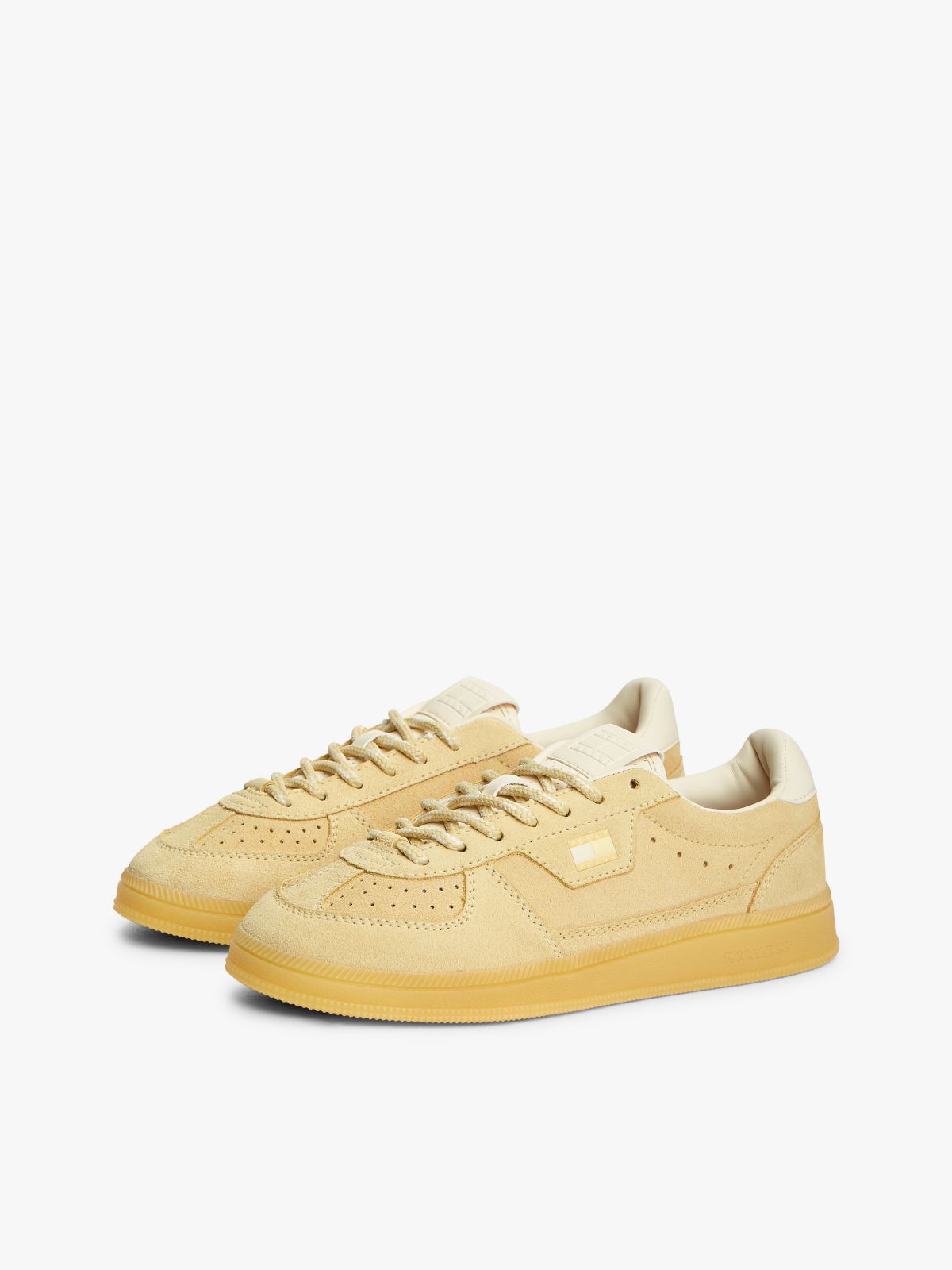 The Greenwich Suede Cupsole Trainers — Yellow