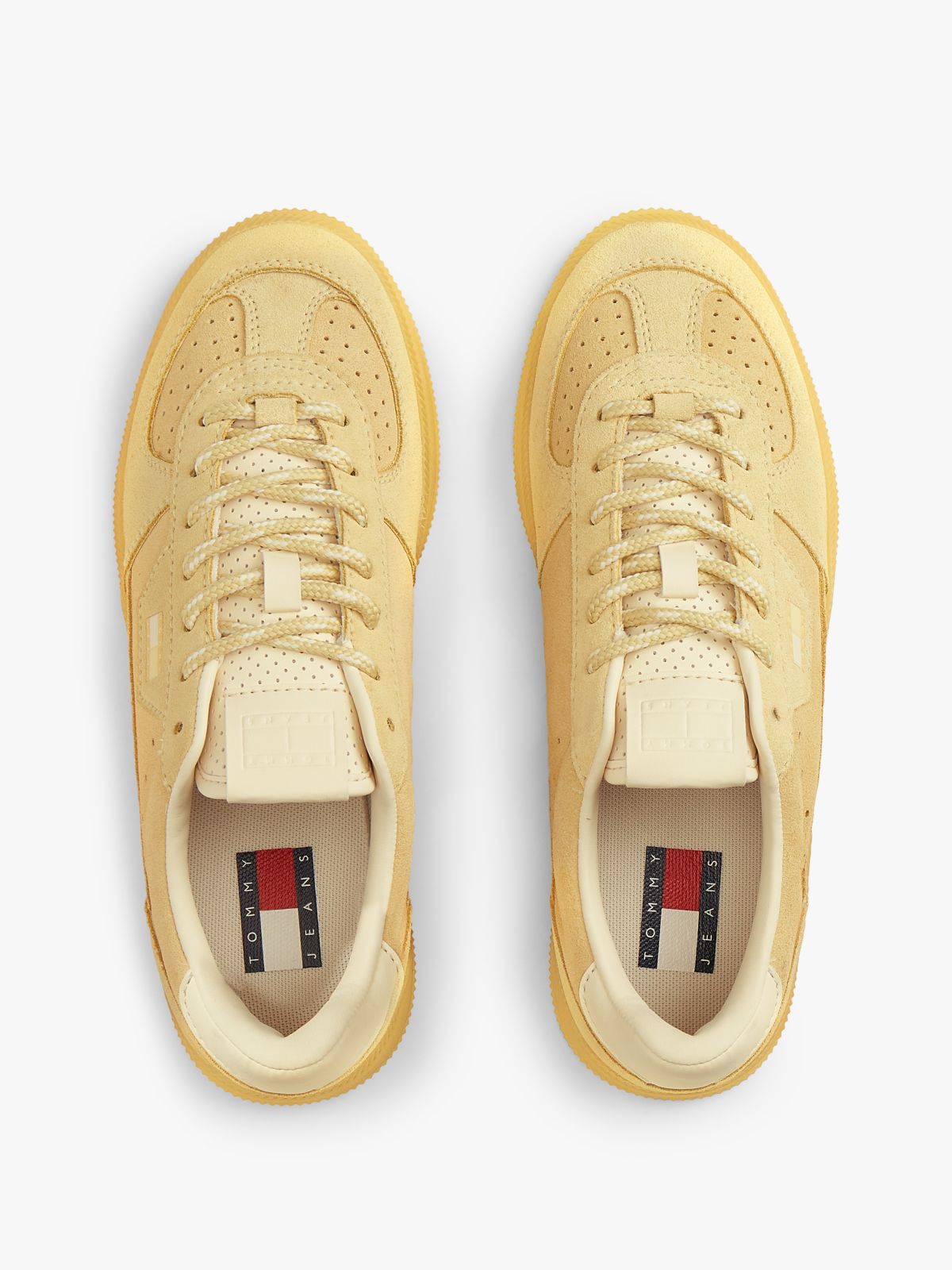 The Greenwich Suede Cupsole Trainers — Yellow