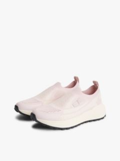 Logo Knit Cleat Slip-On Trainers — Pink 2