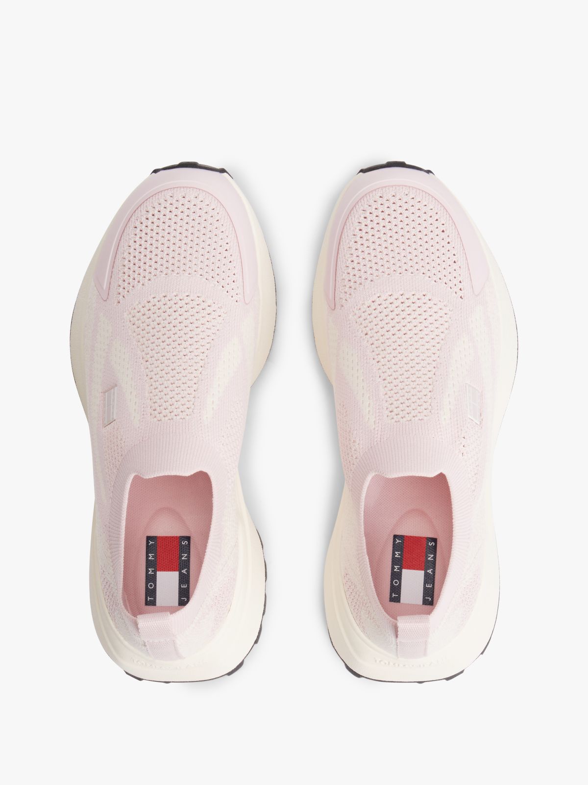 Logo Knit Cleat Slip-On Trainers — Pink