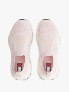 Logo Knit Cleat Slip-On Trainers — Pink 3