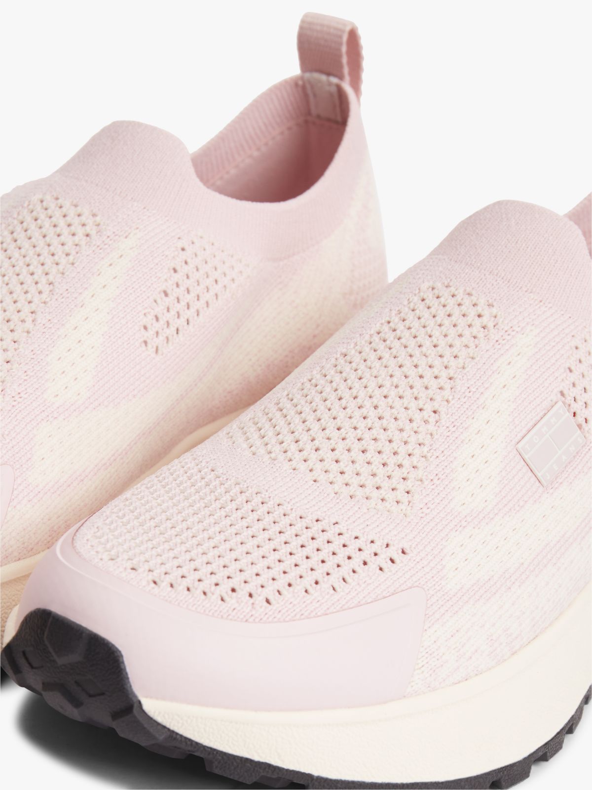 Logo Knit Cleat Slip-On Trainers — Pink