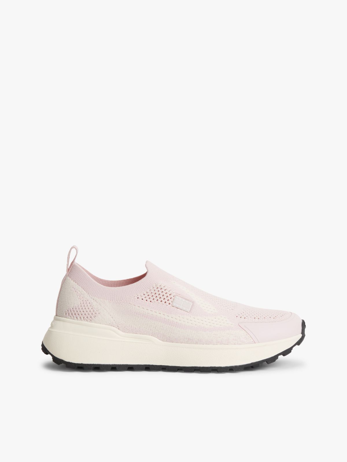 Logo Knit Cleat Slip-On Trainers — Pink