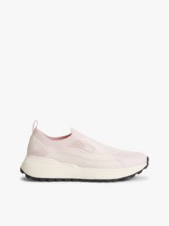 Logo Knit Cleat Slip-On Trainers — Pink 1
