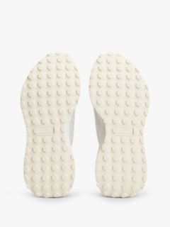 Logo Knit Cleat Slip-On Trainers — White 5
