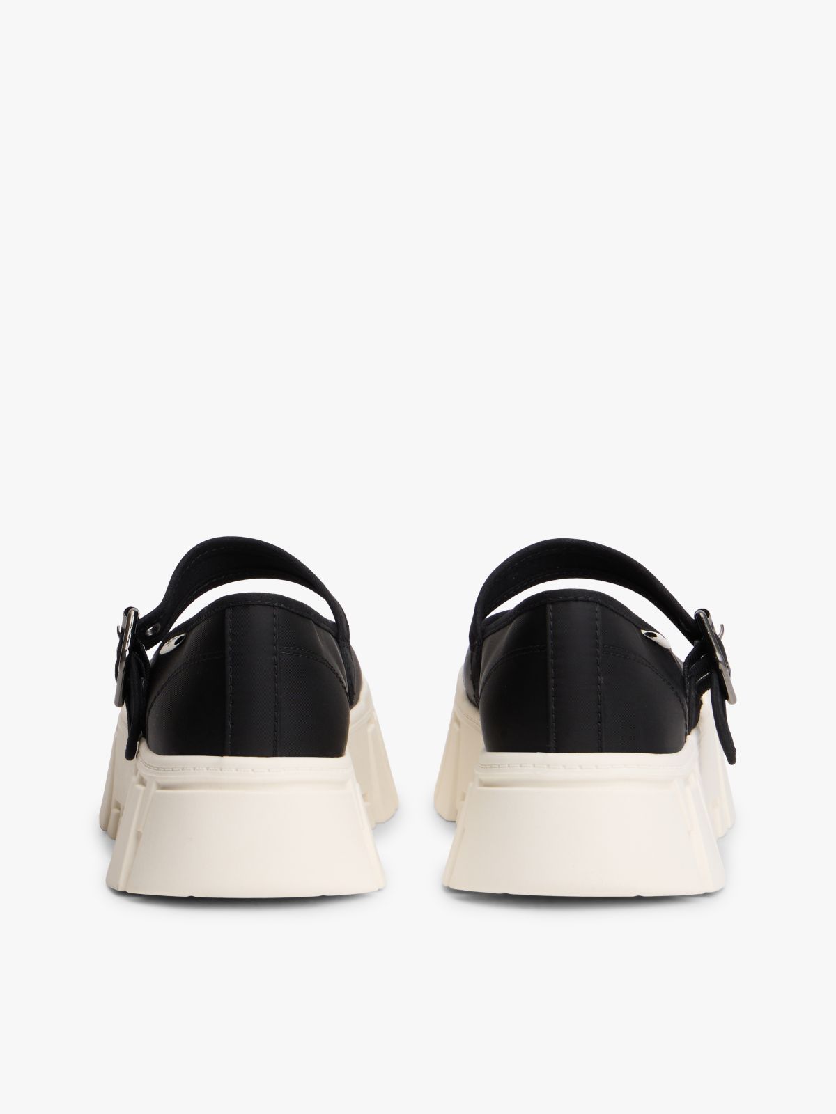 Mary Jane Platform Trainers — Black