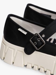 Mary Jane Platform Trainers — Black 6