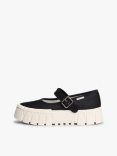 Mary Jane Platform Trainers — Black 7