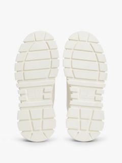 Zebra Print Logo Platform Cupsole Trainers — White 5