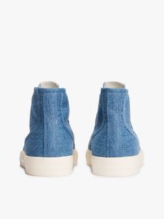 Archive Denim Flag Stripe Mid-Top Trainers — Blue 4