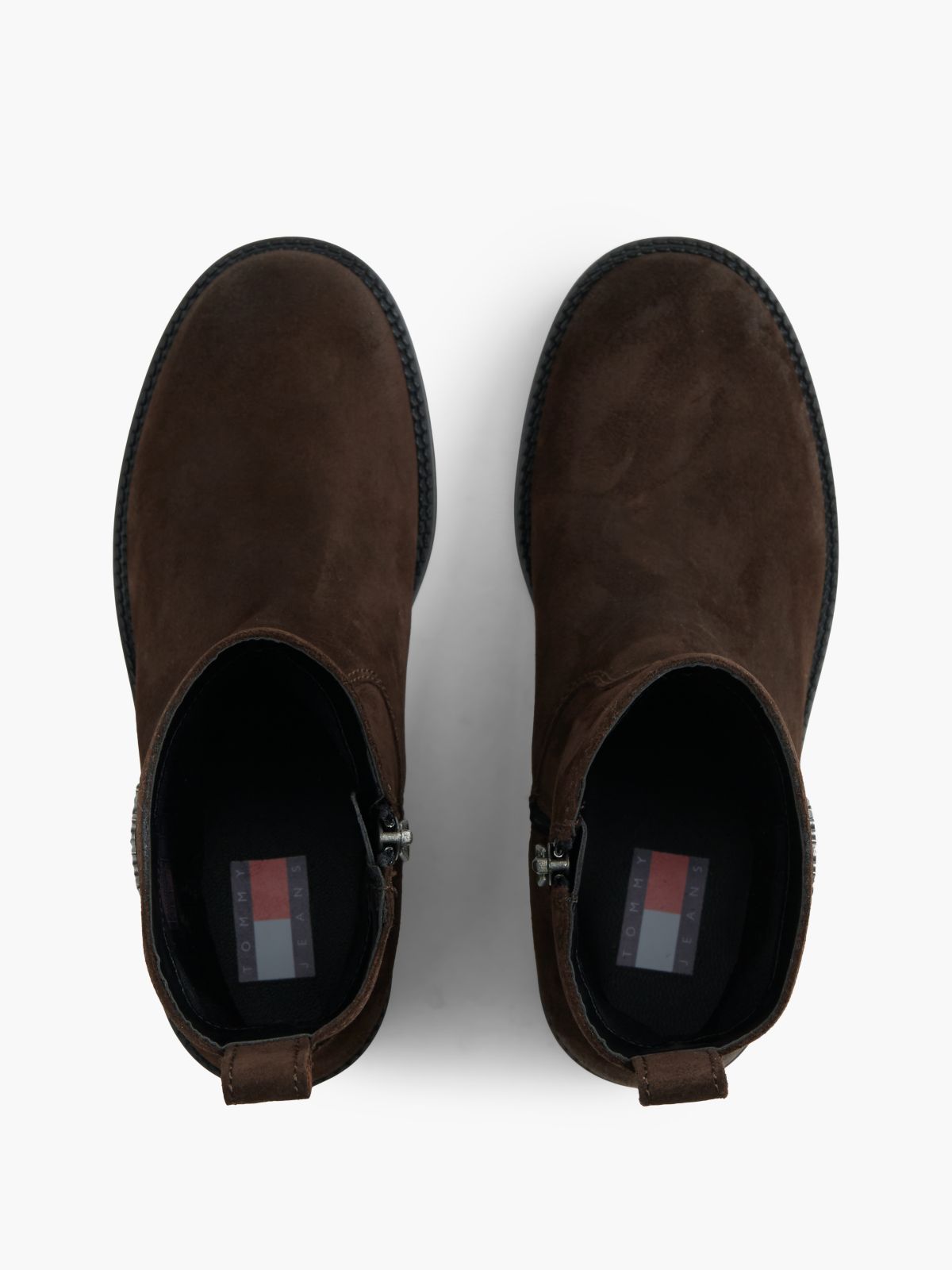 Suede Soft Outsole Chelsea Boots — Brown