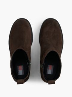 Suede Soft Outsole Chelsea Boots — Brown 3