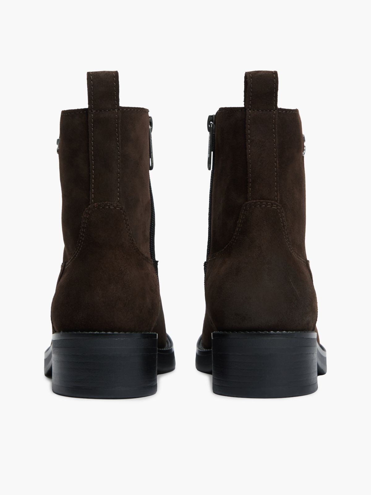 Suede Soft Outsole Chelsea Boots — Brown