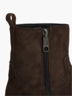 Suede Soft Outsole Chelsea Boots — Brown 6