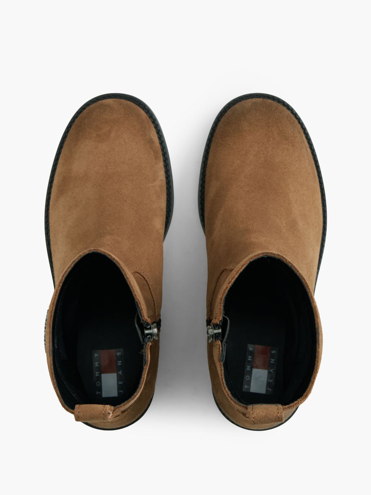 Suede Soft Outsole Chelsea Boots — Brown
