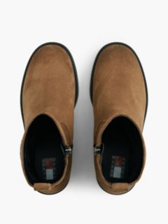Suede Soft Outsole Chelsea Boots — Brown 3