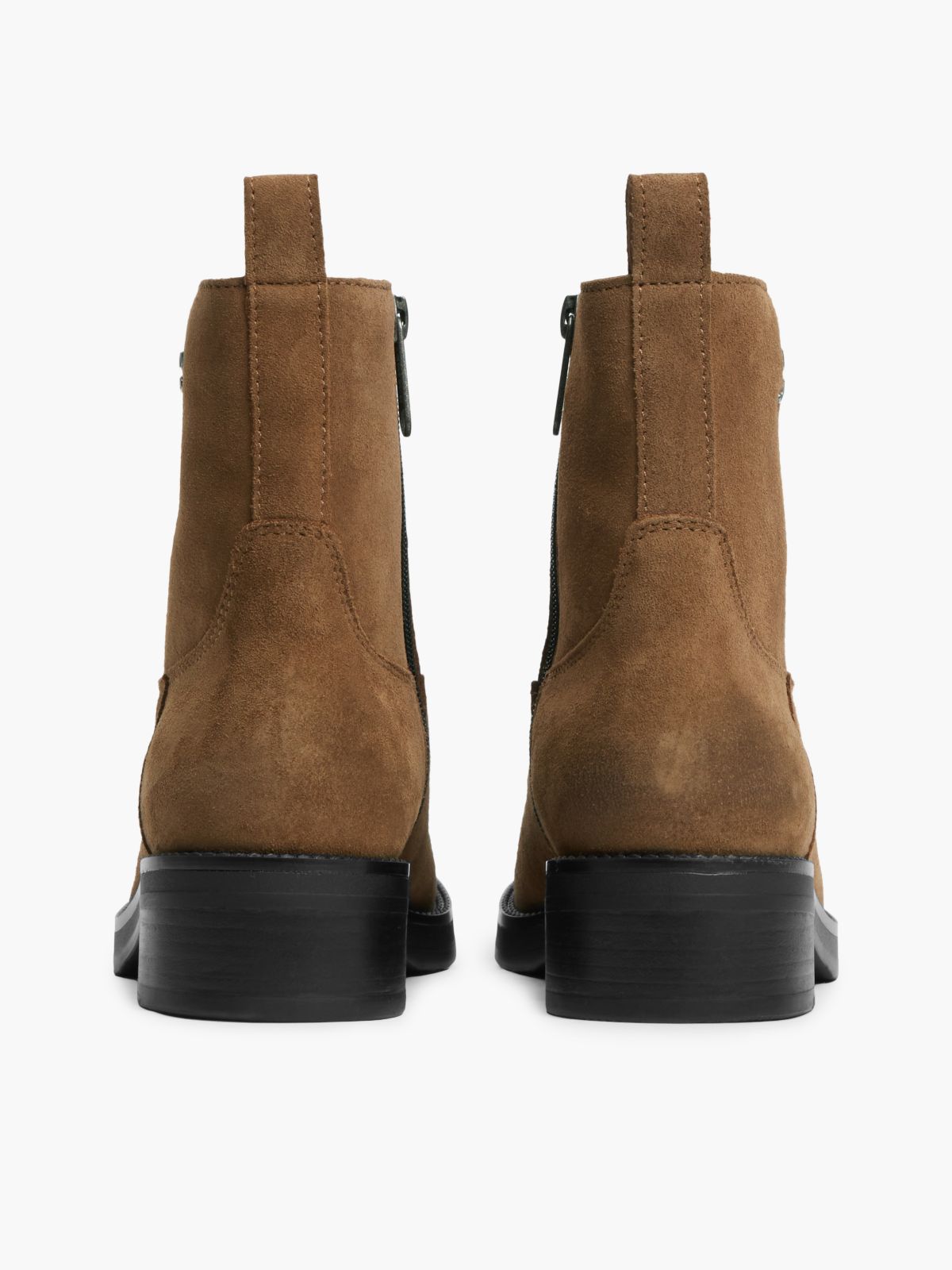 Suede Soft Outsole Chelsea Boots — Brown